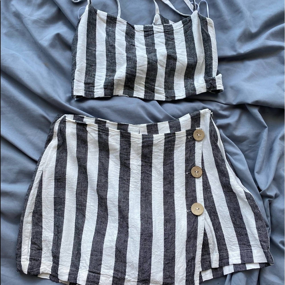 two piece skort set